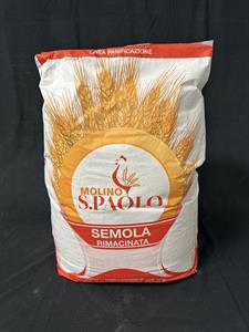 SEMOLA RIMACINATA DI GRANO DURO ROSSA SACCO KG 25 - S. PAOLO