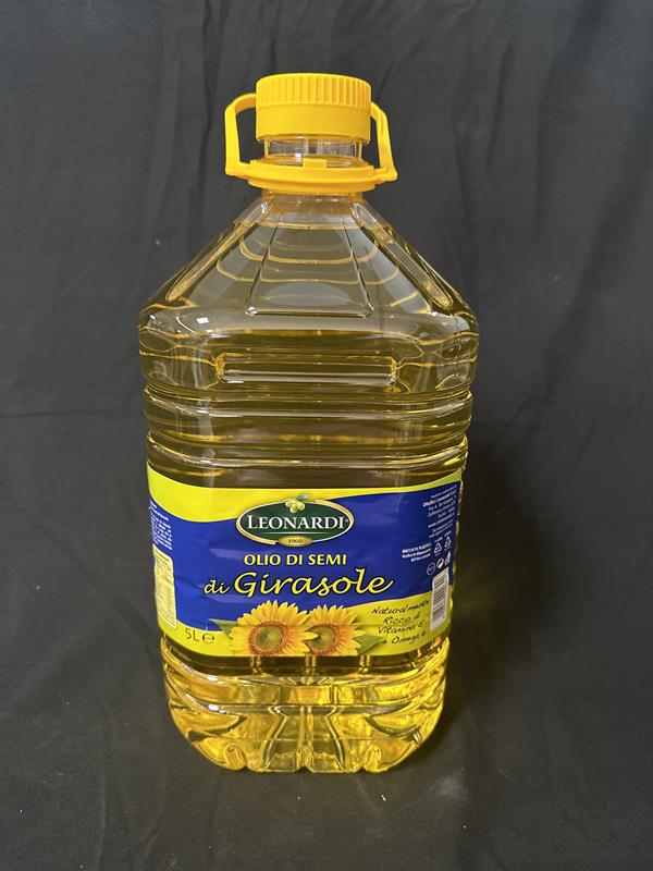 OLIO DI SEMI DI GIRASOLE LEONARDI BIDONE LT 5 (CF DA 2)