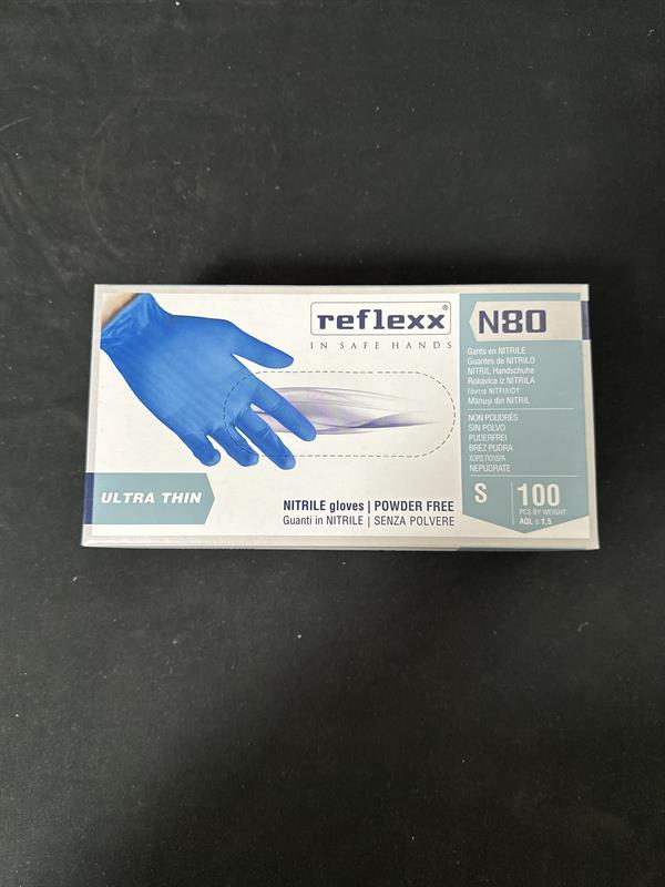 GUANTI NITRILE AZZURRI N80 REFLEX S CNF DA PZ 100 - SICU*