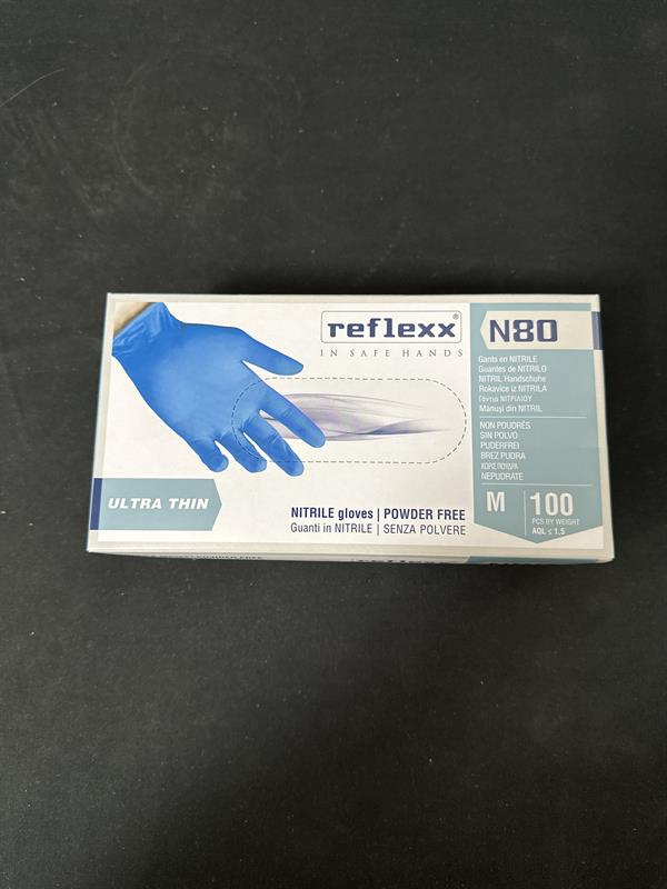 GUANTI NITRILE AZZURRI N80 REFLEX M CNF DA PZ 100 - SICU*