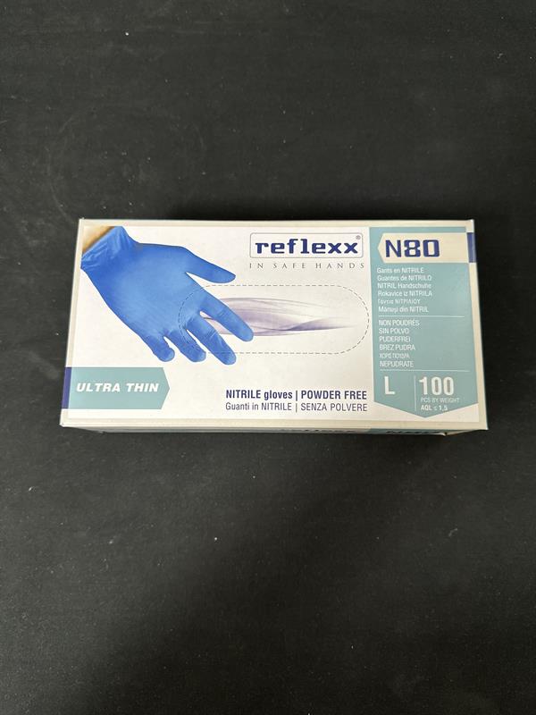 GUANTI NITRILE AZZURRI N80 REFLEX L CNF DA PZ 100 - SICU*