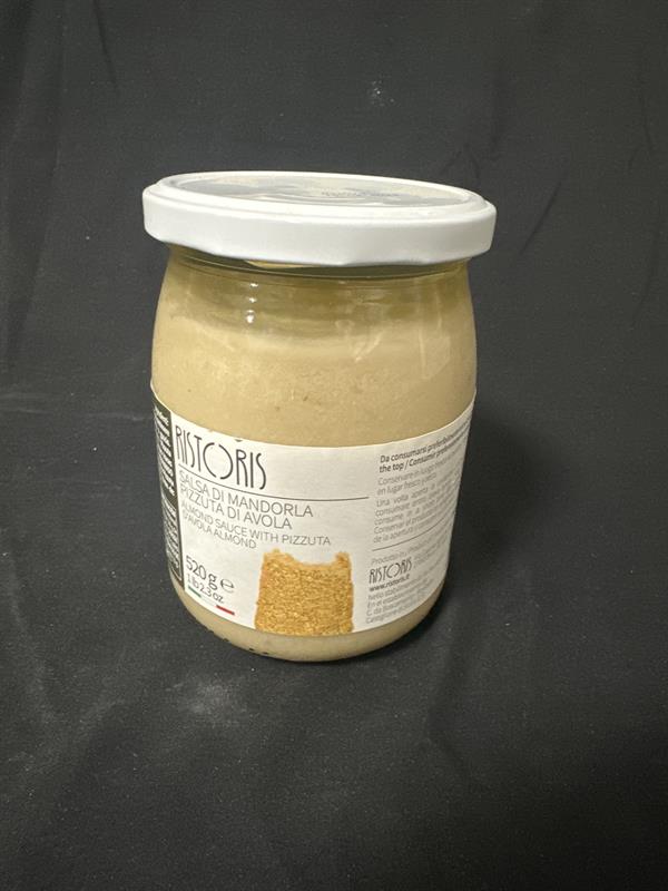 SALSA DI MANDORLA PIZZUTA D'AVOLA VASO VETRO ML 580 GR 520 (CRT DA 6)