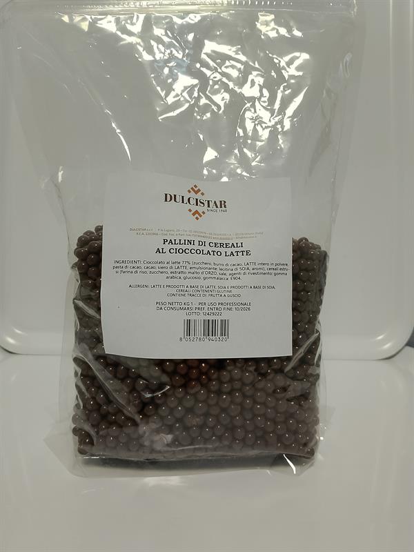 PALLINI DI CEREALI CIOCCOLATO AL LATTE KG 1 - DULCISTAR