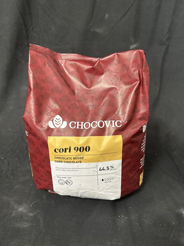 GOCCE CIOCCOLATO FONDENTE CORI 900 BUSTA KG 5 (CRT DA PZ 2) - CHOCOVIC