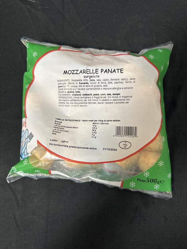 MOZZARELLINE PANATE GR 500 (CRT DA 5) - SURGELA